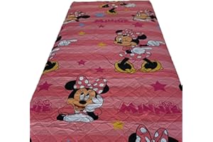 IL BOTTEGONE Trapuntino Singolo Primaverile Estivo Personaggi Cartoons Copriletto Trapuntato Leggero Bambini (Minnie)