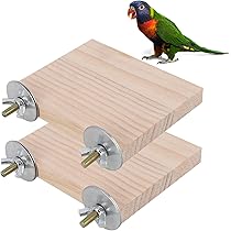 Plateforme Perchoir Pour Oiseaux En Acier Inoxydable 15x20cm - Escalade, Repos - Pour Perroquets, Aras, Tourtereaux