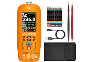 MAXRIENY Digitale Oszilloskop Multimeter 10Mhz Bandbreite Tragbare Oszilloskop 48MSa/s 6000 Count Multimeter True RMS Messung Strom Spannung Kontinuität Widerstand Diode NCV Kapazität Datenübertragung