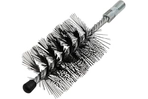 Kamino-Flam Brosse de Ramonage Cheminée M12, Goupillon pour Cheminée et Poêle en Acier Robuste et Durable, Nettoyage Intérieur et Extérieur Ø 60 mm, Longueur: 30 mm