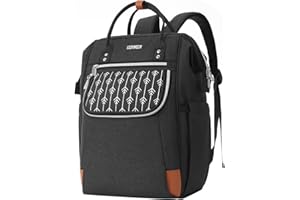 YIORMIOR Rucksack Damen, Schulrucksack Mädchen Teenager mit USB Ladeanschluss, für Uni Reisen Freizeit Job | mit Laptopfach & Anti Diebstahl Tasche