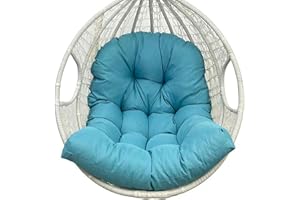 Yahbrra Coussin de Chaise Suspendue Coussins de Banc pour Meubles de Jardin, Coussin de Chaise Suspendue, pour Intérieur Extérieur Bureau à Domicile Patio Cour Jardin (Color : Blue, Size : 120 * 80cm