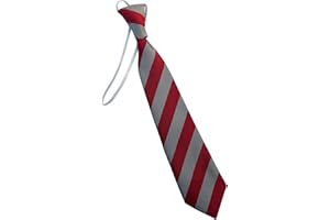 Great British Tie Club Child's Elastic Striped School Ties (Infant/Primary Size)