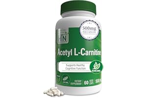 HEALTH THRU NUTRITION Acetyl L-Carnitine 500mg 60 Capsules Non GMO (60)