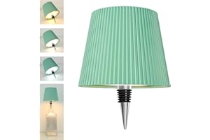 Beaeet Lámpara de botella LED sin cables, regulable táctil 3 colores, recargable por USB-C, diseño portátil decorativo para dormitorio, terraza, camping o regalo, color Verde menta