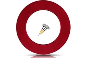 ProDarts Dart Board Surround for All Brands – Dartboards – Darts Collection – Red Ring Stable Border – Wall Protection For The Dartboard Without Additional Mounting – Professional Look