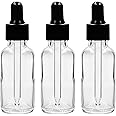 Happy Packaging 30ML Clear Round Empty Glass Bottle | Glass Dropper | Black Smooth Sleeve | Silcon Black Teat | Refillable | Leak Proof For Essential Oils | DIY Perfumes| DIY serums (3)