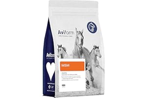 Aviform MSM Equine Joint Supplement for Horses - High Purity for Excellent Joint Maintenance, Healthy Growth of The Hoof, Tendons, Soft Tissue, Muscles and Ligaments - 2kg Compostable Pouch