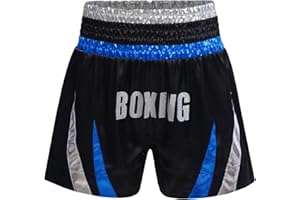 Alvivi Unisex Kids Muay Thai Kickboxing Training Shorts Boys Girls MMA BJJ Grappling Fighting Trunks