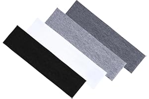 UPUPGO Bandeau Cheveux Femme, 4 Pcs Bandeaux de Sport, Bandeaux de Yoga, Élastique Bandeaux de Cheveux, Antidérapant Accessoire Coton Cheveux, Bandeau Anti Transpiration, pour Course Yoga Cyclisme