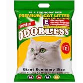 Freshy Odorless Premium Kristal Kedi Kumu 15 L, Ekstra Emici Silika Jel, Kokuya Karşı Etkili, Beyaz Tanecikli Ekonomik Paket