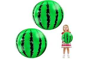 LUYANFX Ballon de Plage Gonflable Pastèque Ballon Gonflable Piscine 2 Pièces Enfant Ballons d'eau Gonflables Jouets Flottants pour été Plage Piscine Fête (2 Pièces)