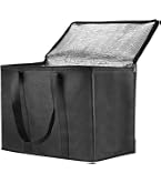 BESTonZON K¨¹ Borsa Termica Per Il Trasporto Di Torte, Picnic, Per Il Pranzo, Per Torte, Insalate, Carne, Picnic, Grigliate, Feste In Spiaggia - 3