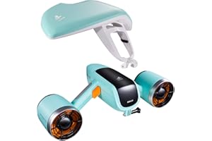 WINDEK WhiteShark Mix Scooter Submarino con Acción Cámara Montaje Doble Motor 40M Impermeable Scooter Subacuático Eléctrico para Deportes Acuáticos, Buceo, Esnórquel Y Aventuras En El Mar