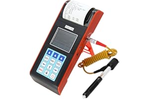 AMTAST Portable Built-in Drucker Durometer Digital Handheld Leeb Härteprüfgerät mit Standard D Impact Gerät PC-Software für Stahl Aluminium Eisen Legierung Kupfer