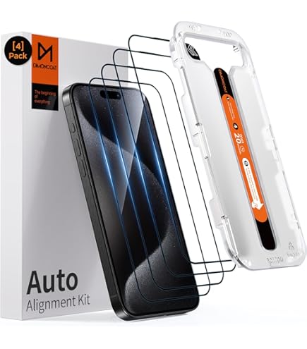 Film Protection IPhone 15 2 Protections écran Verre Trempé IVoler Pour IPhone 16/15 6.1" - Kit Installation Facile Anti-rayures Smartphone