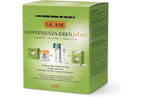 ‎GUAM Guam, Algenfango Guam Dren Plus Convenience Set, Behandlung mit Algenfango Guam Dren Plus 500 gr + Schlammcreme Dren 200 ml + 30 Sachets Britannia Dren Plus Nahrungsergänzungsmittel, Made in Italy