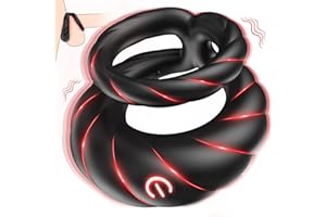 GLANVOO Anillo Vibradorador Juguetes Eróticos Para Pareja Sexuales, 10 Modos Anillo Masculino Vibradorador Hombre, Anillo Vibrador Juegos Sexuales de Parejas Adulto, Juguete Sexuale Para Hombre