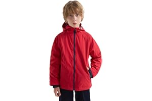 maoo garden Ragazzi in pile foderato giacca bambini impermeabile antivento leggero giacca a vento all'aperto