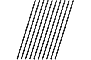 VictorsHome Carbon Fiber Rods 5mm x 300mm Solid Matte Round Bar for DIY Crafts RC Aircraft Model Car 10pcs