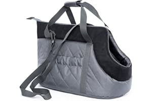 PillowPrim Hundetasche Tragetasche für kleinen und mittleren Hund, Welpen, Katze für Spaziergang - Größe M