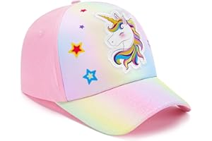 WAWSAM Girls Unicorn Baseball Cap Kids Trucker Hat Youth Cute Adjustable Snapback Cap