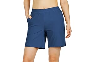 33,000FT Pantalones Cortos de Running para Mujer Golf Pantalones Cortos Verano Senderismo Pantalones Cortos de Secado Rápido con Cintura Elástica para Senderismo Camping Travel Golf Deportes