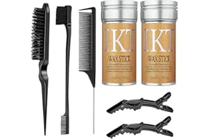 BEAUTY SEARCHER 2 PCS Cassé Cheveux Artefact Bâton De Cire Pour Cheveux Pommade Cheveux Professionnel Bâton De Cheveux Cassés Modèle Gel Cheveux Crêpe Fixe Doux Coiffure Cire Tenir 75g