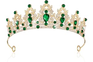 AOOSA Krona för kvinnor, drottningkrona, kristallprinsesstiara, brudkronor