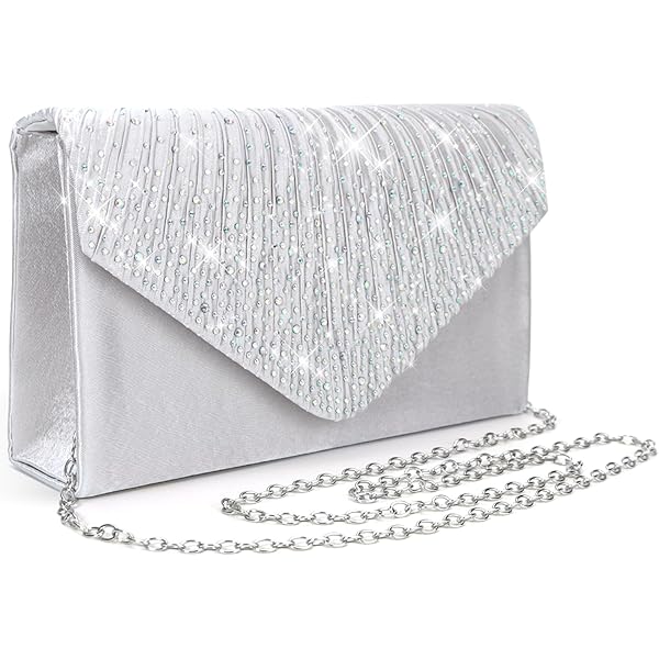ADITAM dames clutch portemonnee handtas dames feest prom bruiloft tas sprankelende diamanten avondtassen met ketting crossbody tas zilver Double the comfort ADITAM dames clutch portemonnee handtas dames feest prom bruiloft tas sprankelende diamanten avondtassen met ketting crossbody tas zilver Double the comfort