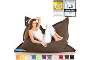 ‎LAZY BAG LAZY BAG Riesen-Sitzsack Classic XXL 140x180 cm | Sitzkissen 2-in-1 für relaxtes Sitzen & Liegen | Bequeme Indoor & Outdoor Momente Dank 4 Mio. EPS-Perlen für perfekte Ergonomie | waschbarer Bezug
