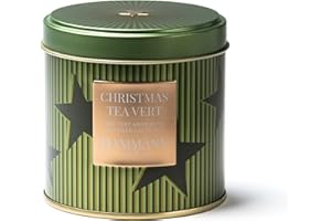 DOMORI Christmas Tea, Té Verde con Sabor a Manzana y Naranja, Té de Navidad en Lata, 100g - Dammann Frères