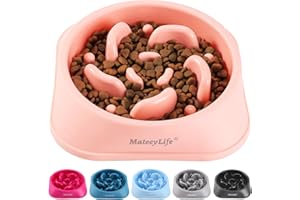 MateeyLife Gamelle Anti Glouton pour Chien - Bol Puzzle Gamelle Anti Glouton Chien Moyen Antidérapant Interactif pour Ralentir l'Alimentatio