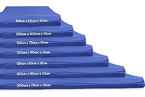 KOSIPRODUCTS Gymnastics Gym Crash Mat, Landing, Tumbling, Safety Exercise Mat Pad, Critical Fall Height Tested to 3 Metres BS:EN1177