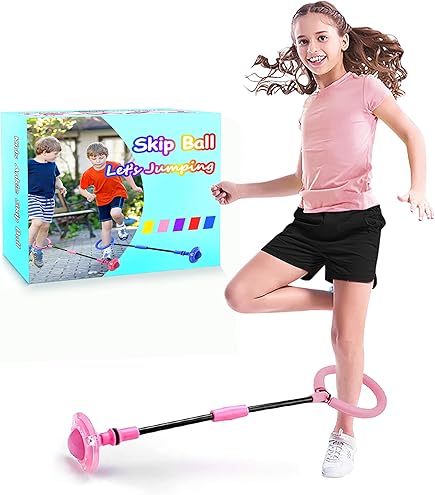 Skipits For Kids, Skip Ball Ankle Toy | Swing U00e0 Une Seule Patte Tournante En Rotation De Saut U00e0 Saut Couleurs Assorties,Coordination Fitness Sports