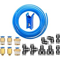 Tuyau Pneumatique PU Bleu 50 Mètres - 6 Mm Extérieur, 4 Mm Intérieur, Flexible -20°C à +75°C
