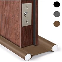 Guarnizione Porta Rimovibile Paraspifferi Sottoporta AMOMYDOG 96cm - Guarnizione Antirumore Autoadesiva Lavabile Marrone Protezione Da Polvere E Insetti