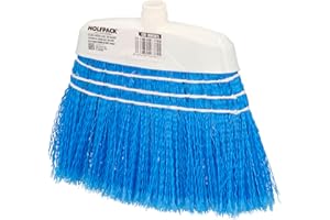 ORYX Escoba Jardin Azul con Cordones Sin Mango, Escoba Terrazas, Terrazas, Cocheras, Calles,