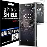 TECHGEAR [3 Pack] Screen Protectors to fit Sony Xperia XA2 [ghostSHIELD Edition] Genuine Reinforced Flexible TPU Screen Prote