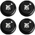 4 Pieces Valve Diaphragm Gasket, Float Valve Diaphragm Gasket, Rubber Gasket, Compatible Replacement Diaphragm Gasket, Water Tank Valve Seal Diaphragm Gasket (Black)