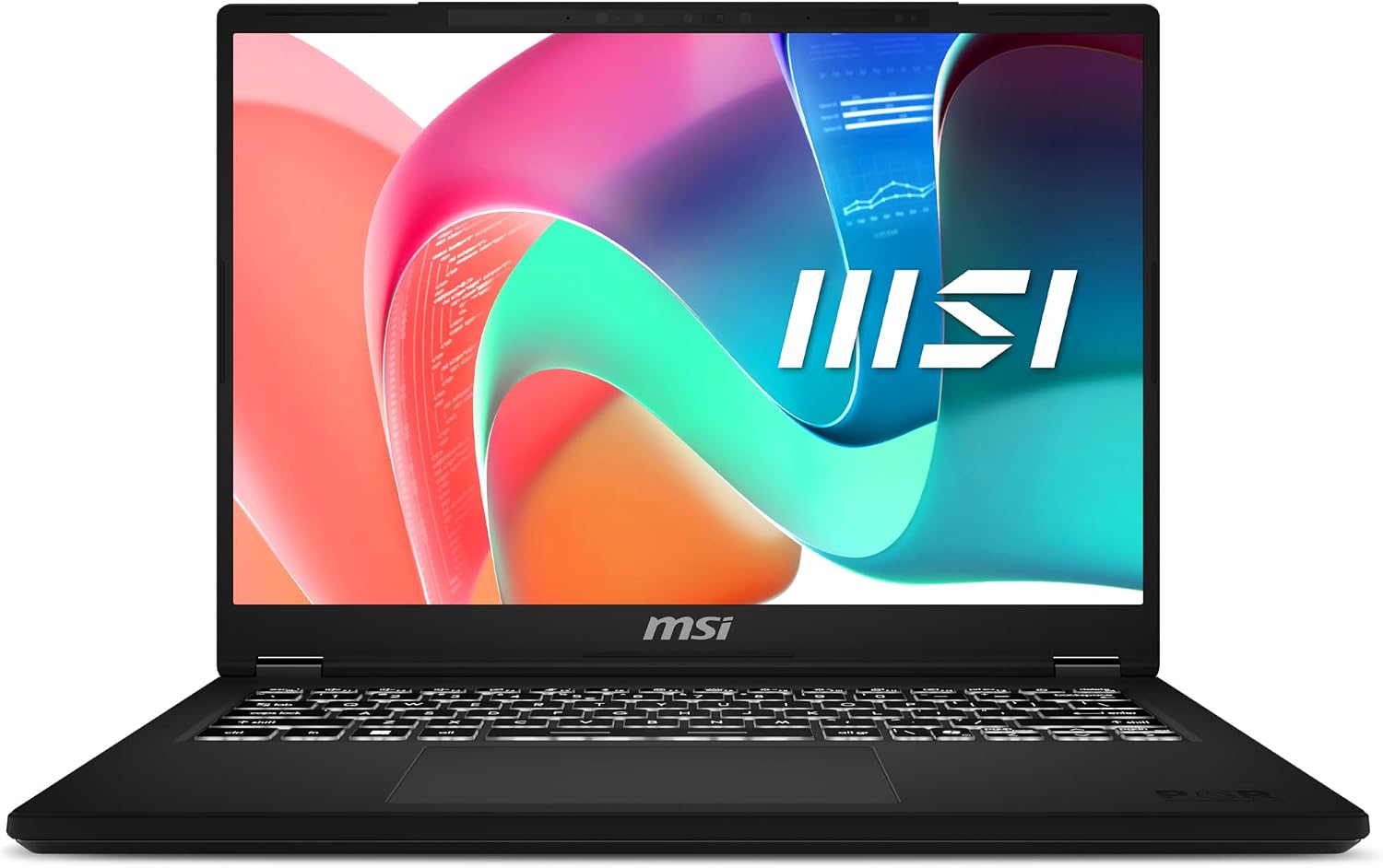 MSI Modern 14 C7M-423XES Ordenador Portátil 14" FHD, Ryzen 7 7730U, AMD Radeon Graphics, 16GB RAM, 1TB SSD, Sin Sistema operativo, Classic Black, Teclado QWERTY Español