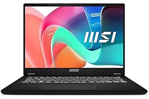 MSI Modern 14 C7M-423XES Ordenador Portátil 14" FHD, Ryzen 7 7730U, AMD Radeon Graphics, 16GB RAM, 1TB SSD, Sin Sistema operativo, Classic Black, Teclado QWERTY Español