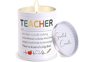 YONTINY Teacher Candle Gifts for Women Teacher Appreciation Gift Best Teacher Gifts from Student Funny Teacher Christmas Birthday Thanksgiving Gifts Thank You Teacher of The Year Gifts