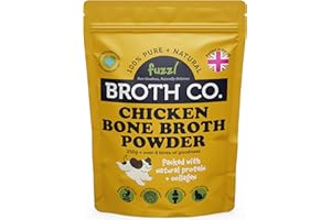 Fuzzl Broth Co. Chicken Bone Broth for Dogs 100g – Rich in Collagen, Glucosamine & Nutrients - Natural Grain-Free Dog Food Topper & Hydrator – Supports Joint, Gut & Immune Health Dog Gravy