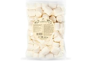 KoRo - Marshmallows Vegan 500g - Marshmallows Extra Larges - Douces et Sucrées - Vegan - Saveur Vanille Subtile