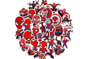 NvWang Kit Adesivi Graffiti,Vinyl Decal Stickers 35 Pezzi Uomo Ragno Adesivi per Valigia MacBook Moto Bicicletta Bagaglio Graffiti Patch Skateboard Snowboar Paraurti