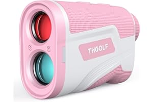Golf Rangefinder with Slope, THGOLF 1100 Yards Rechargeable Golf Laser Rangefinder with Flag Acquisition, Pulse Vibration and Fast Focus System, 6X Magnification, ±1 Yard Accuracy