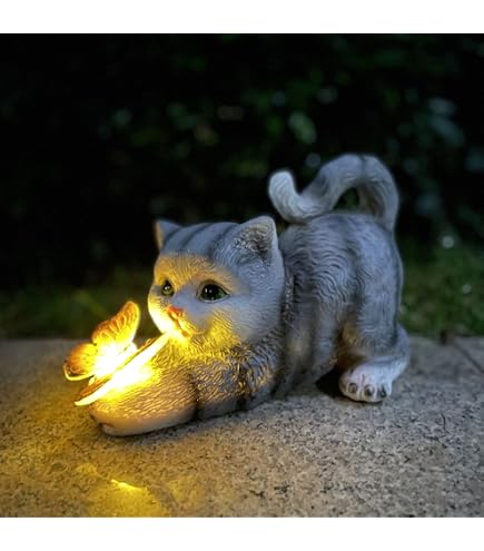 Schlafende Katzen-Statue – Grau Getigert, Perfekt Als Dekoration Oder Geschenk