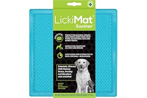 LickiMat Classic Soother, Dog Feeding Mat for Boredom and Anxiety Relief, Ideal for Food, Treats, Yoghurt or Peanut Butter, Lick Mats, Fun Alternative to a Slow Feeder Bowl, Turquoise