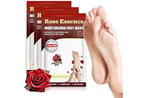 Foot Peel Mask, Närande Fotmask 3 Par, Återställer Häl & Mjukgör Döda Hudceller, Torra & Spruckna Fötter (Ingen Exfoliering)